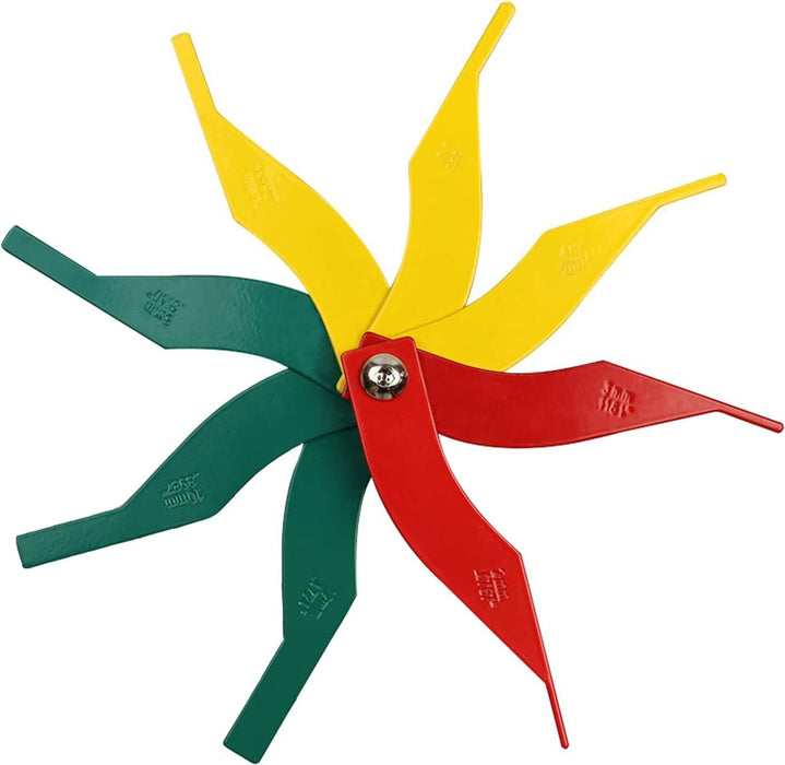 8 in 1 Automotive Brake Pad Feeler Lining Thickness Gauge Measure Tool Set