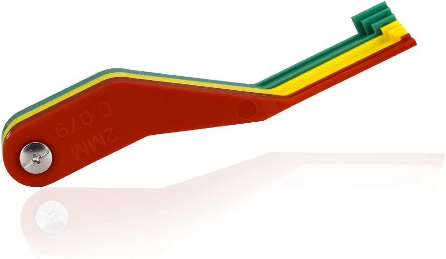 8 in 1 Automotive Brake Pad Feeler Lining Thickness Gauge Measure Tool Set