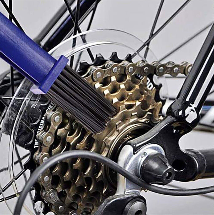 2PC Bicycle Chain Cleaner Bike Wash Tool Cycling Scrubber Cleaning Brushes Wheel