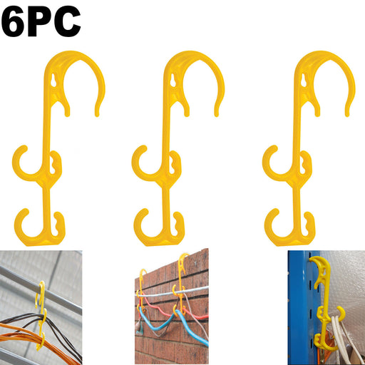 6X Electrical Extension Cord Cable Hanger Power Lead Safety Hook 20 pieces - FISHER DISCOUNT