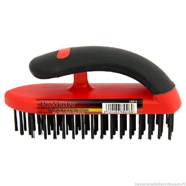 2Pc MULTI-PURPOSE Held Wire Sanding Wire Brush Set BBQ Rust Remove Double Handle