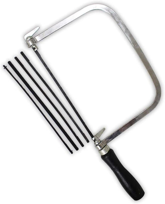 Coping Saw with 5 Blades 7" Inch Hand Set Assorted Multiple Purpose Tool DIY