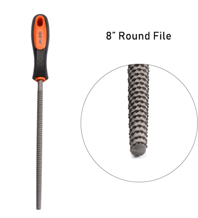 3PC metal File Set 8" 200 mm Half Round Flat Half Round Wood Rasp Triangular AU