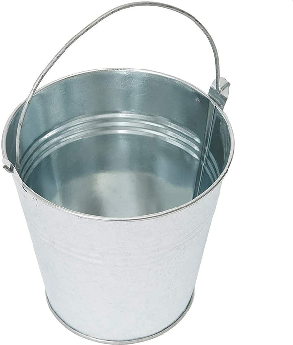 Galvanised Steel Bucket with Handle 15tr H/Duty Quality Beer Ice Party 15L Pail