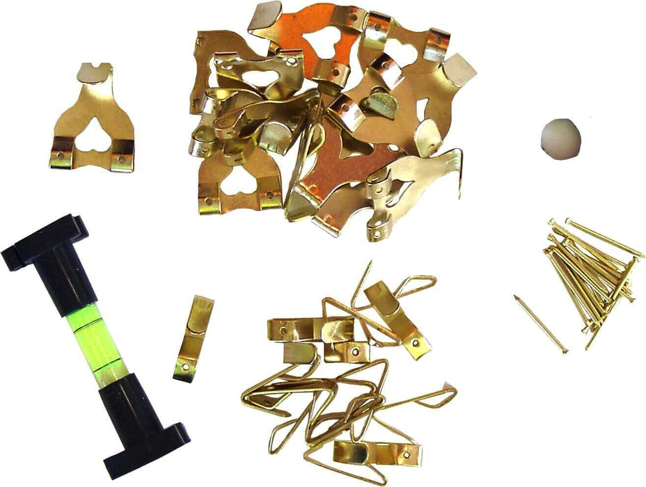 Force pro 117pcs Picture Frame Hooks Set Photo Hooks Hanging Wall Hanger