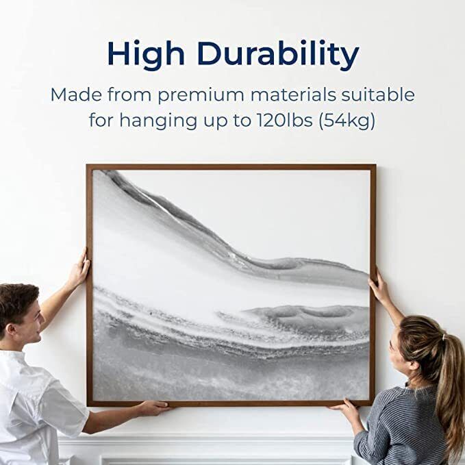 Force pro 117pcs Picture Frame Hooks Set Photo Hooks Hanging Wall Hanger