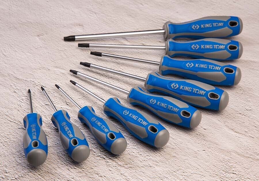 KING TONY High Precision  alloy steel Screwdriver Torx Made in Taiwan T6-T40