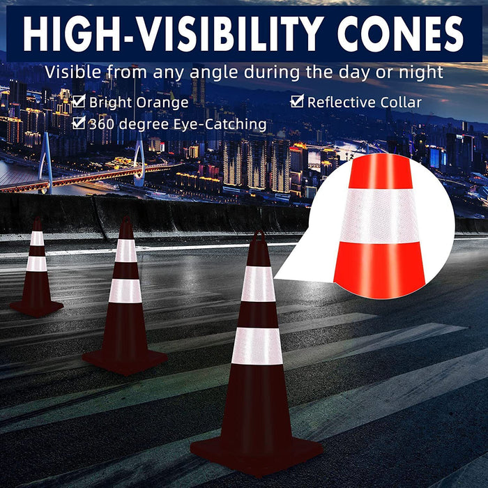 Sandleford Hi-Vis 450/750mm Safety Traffic Road Cone Sign PVC Reflective Band