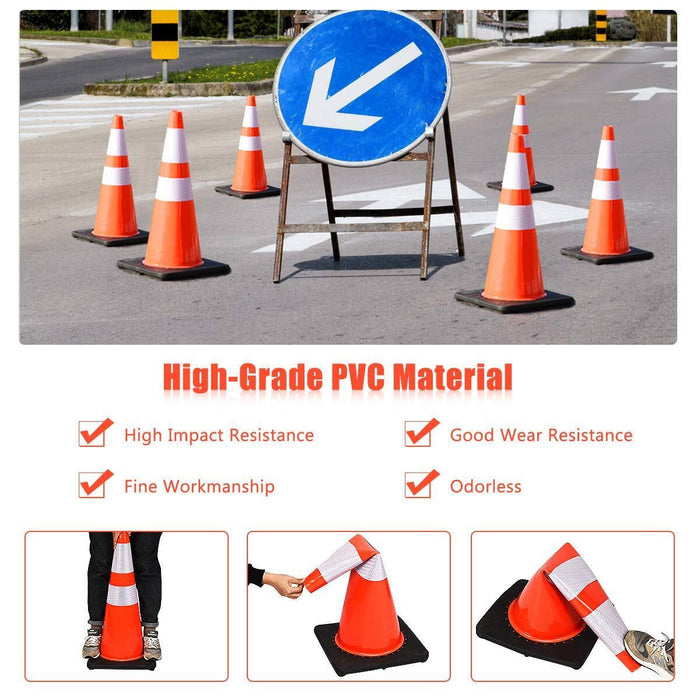 Sandleford Hi-Vis 450/750mm Safety Traffic Road Cone Sign PVC Reflective Band