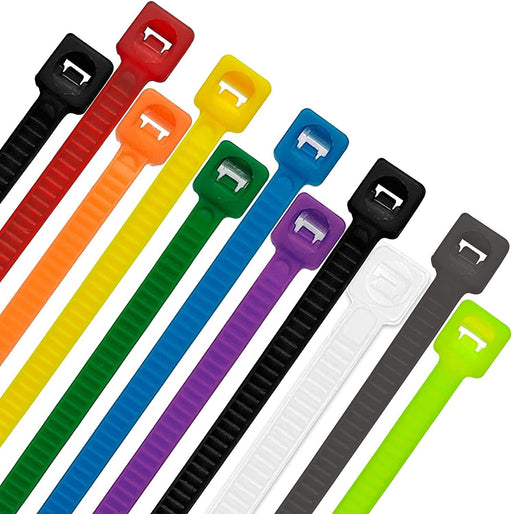 400x Assorted Colour 100/150mm Nylon Cable Ties  Red,Blue,Yellow,Green&White AU - FISHER DISCOUNT