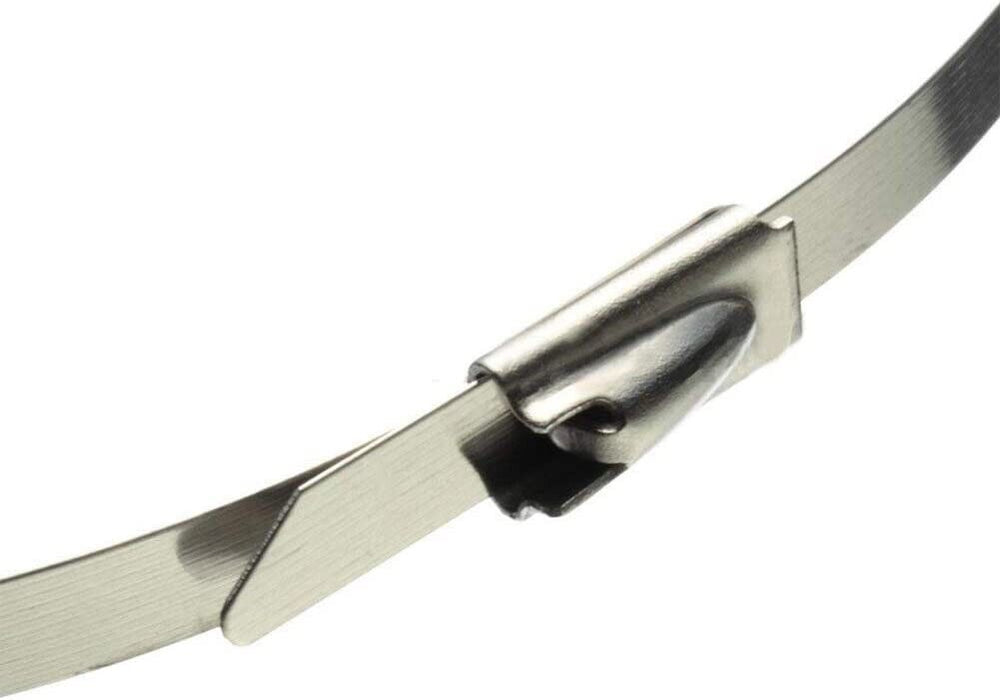 20PC Stainless Steel Cable Ties Zip Strap Locking Wrap 150-300mm SS304 Grade AUS