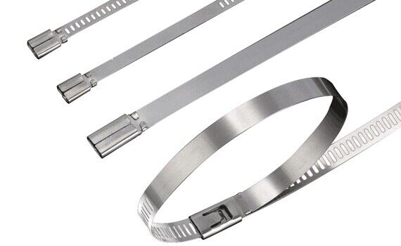 20PC Stainless Steel Cable Ties Zip Strap Locking Wrap 150-300mm SS304 Grade AUS