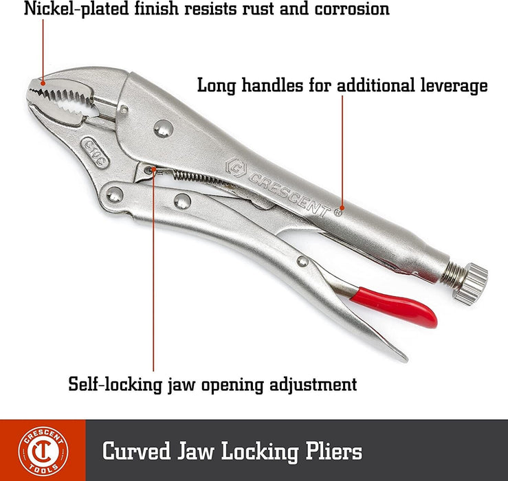 FORCE PRO 3PCS Vise-Grip Curved Jaw Locking Pliers Set :5”, 7”, 10 AU STOCK