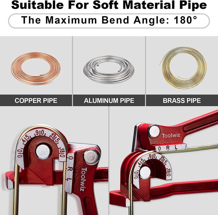 HD Tube Bender Pipe bender 3 IN 1 Curving Plier 180° Pipe Bender 6mm,8mm,10mm