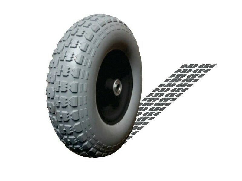 13" 3.00-8 16/19mm Bore solid Trolley Wheelbarrow Tyre Wheel Wheels Tyres Proof