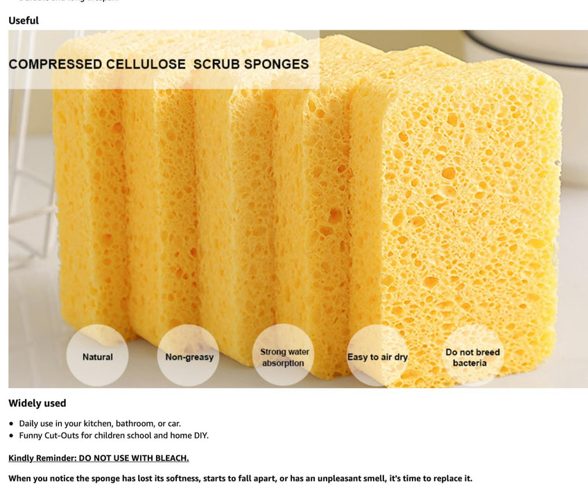 2pce CAR WASH SPONGE 300x80x50mm DETAILING CLEANING WASHINGCAR VAN TRUCK CLEAN