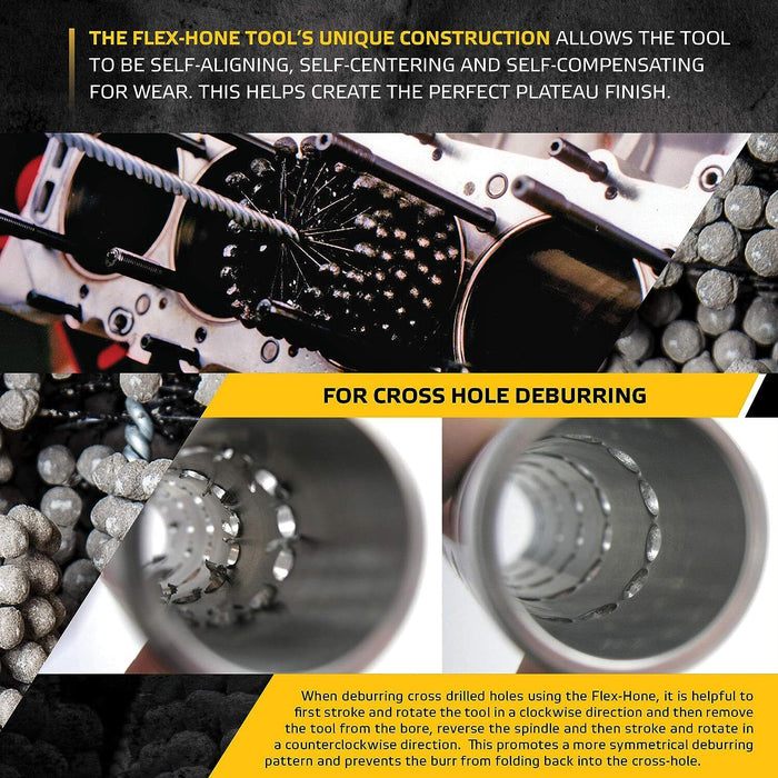 Force pro Ball Cylinder Engine Hone - 180 Grit  Made in Taiwan 10-101mm AU STOCK