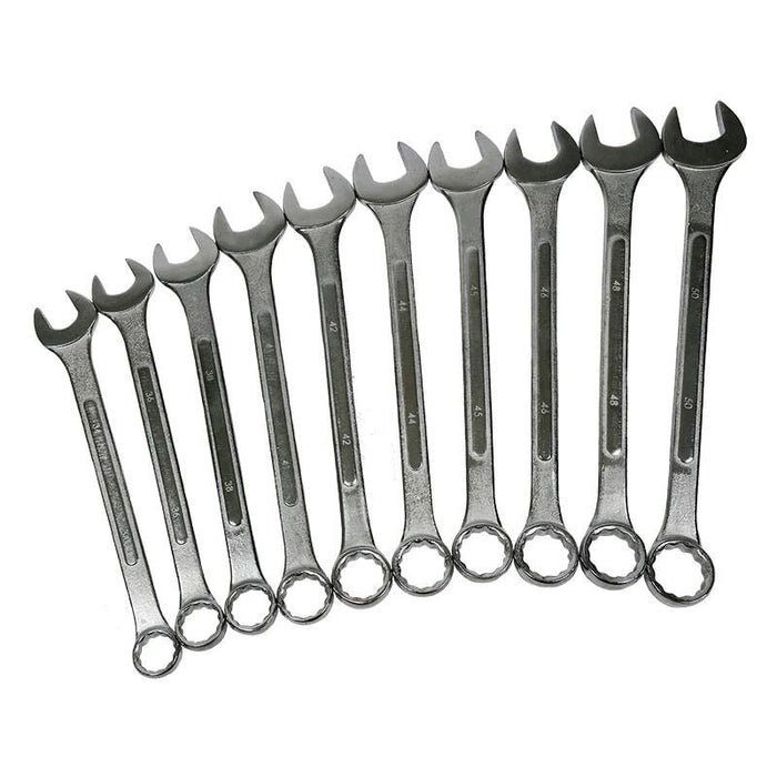 FORCE PRO 10Pc jumbo Spanner Set  Imperial Metric Combination Open End Ring AU