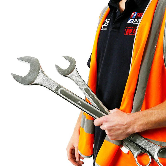 FORCE PRO 10Pc jumbo Spanner Set  Imperial Metric Combination Open End Ring AU