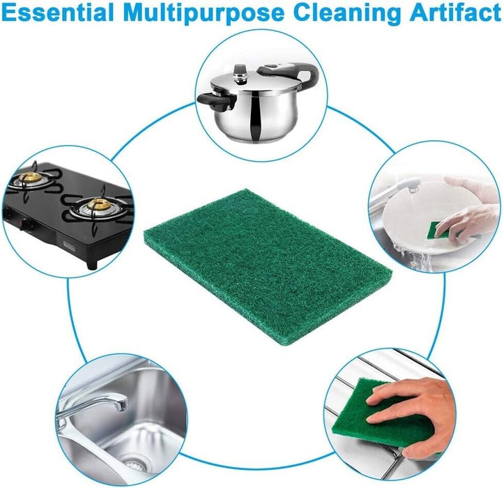 5PC couring Pads Cloth Abrasive Scourer Cleaning Sheet Scrubber Dish Washing