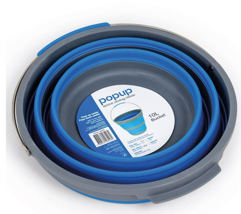 Force pro ® Collapsible 10L Bucket Space Saver Laundry Cleaning