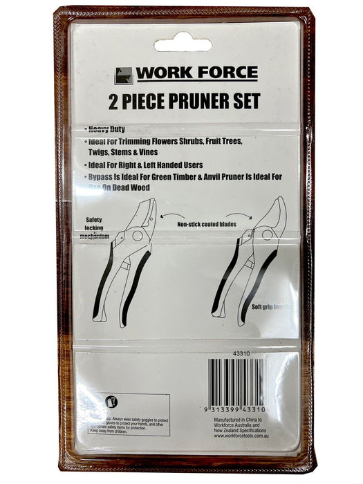 Force pro 2PCS Secateurs Bypass & Floral Snip Set Pruner and Snip Set AU STOCK