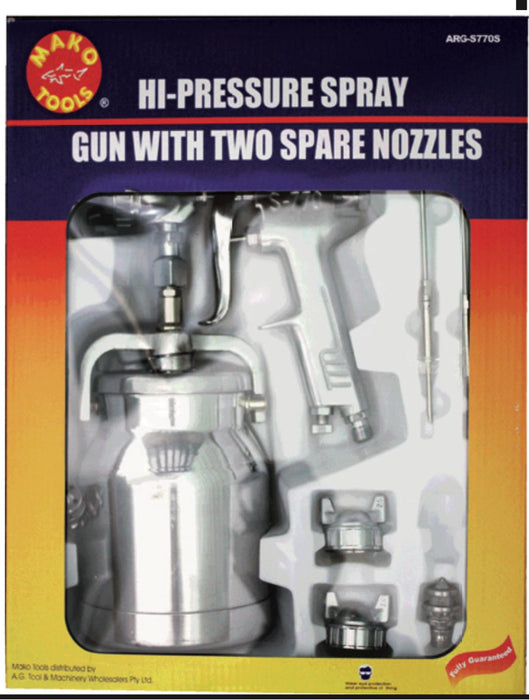 FORCE PRO High Pressure Spray Gun With Two Spare Nozzles 1.5, 1.8, 2.2mm