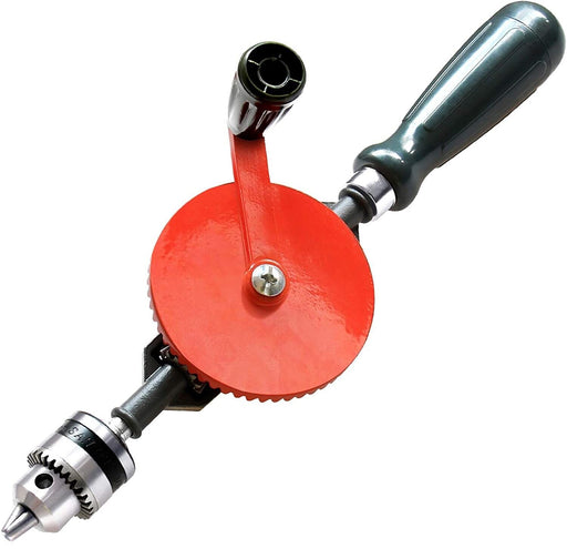 NEW Trade Professional Quality Hand Crank Manual DRILL. 8mm Keyless Chuck. DIY - FISHER DISCOUNT