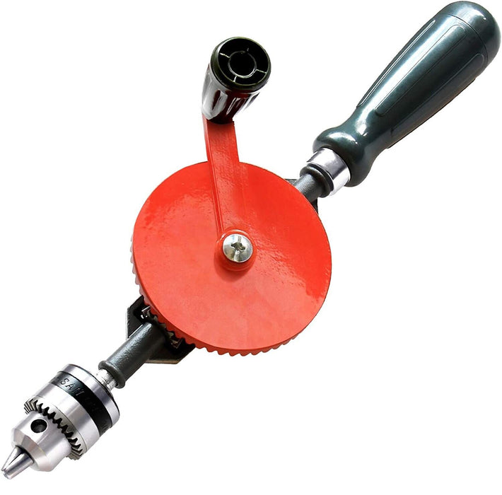 NEW Trade Professional Quality Hand Crank Manual DRILL. 8mm Keyless Chuck. DIY - FISHER DISCOUNT