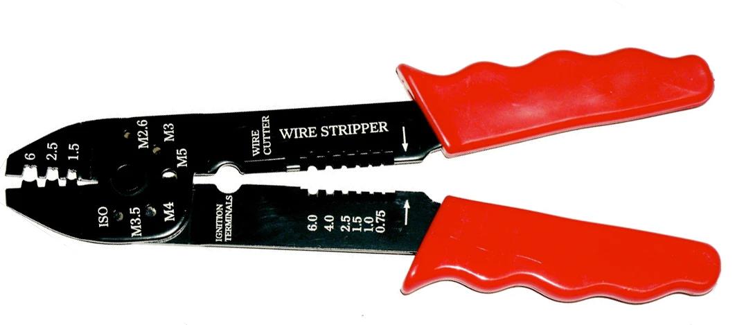 T&E Tools Non Insulated Wire Crimp & Strip Pliers Made in Taiwan