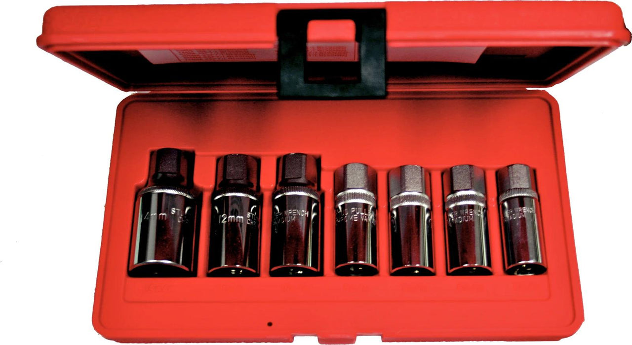 T&E Tools  7 Piece SAE/Metric Roller Cam Stud Extractor Set Made in Taiwan