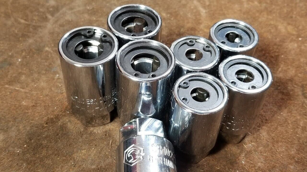 T&E Tools  7 Piece SAE/Metric Roller Cam Stud Extractor Set Made in Taiwan