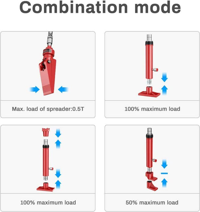 4/10/20T Porta Hydraulic Jack Panel Beating Auto Body Dent Frame Repair Kit