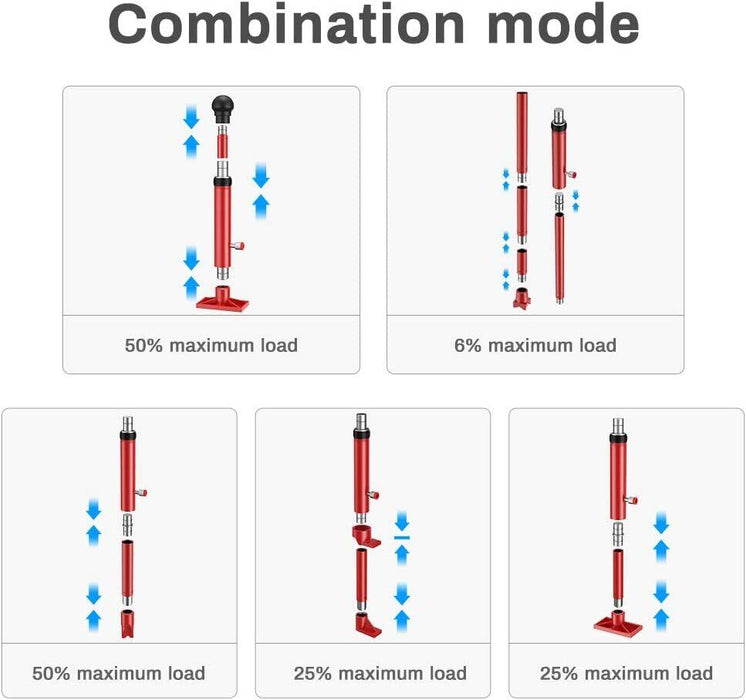 4/10/20T Porta Hydraulic Jack Panel Beating Auto Body Dent Frame Repair Kit