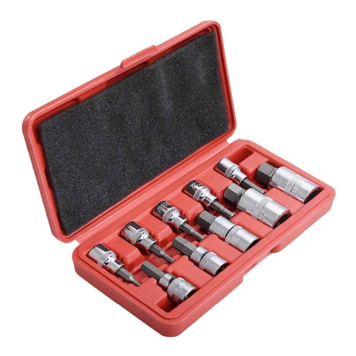 T&E 12pc Socket Set Heavy Duty (Standard Series) SAE In-Hex 1/2" Drive AU Seller