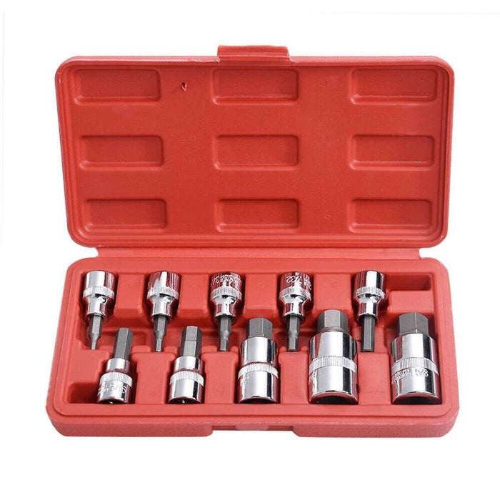 T&E 12pc Socket Set Heavy Duty (Standard Series) SAE In-Hex 1/2" Drive AU Seller