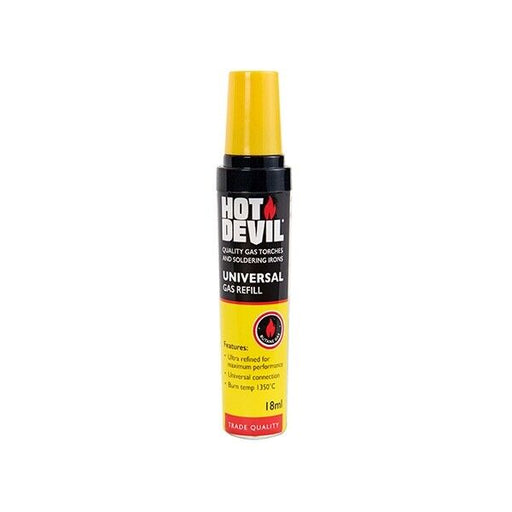Hotdevil Butane Gas Refill Lighter Fuel Universal Tip 18ml Portable 1 bottles - FISHER DISCOUNT