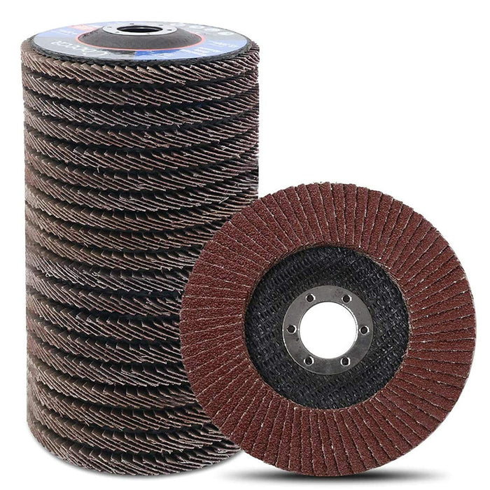 6PC x 100mm 4" METAL SANDING FLAP DISCS DISC WHEELS GRINDER METAL grit 40