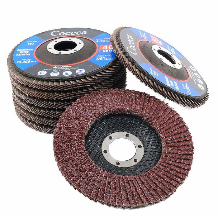 6PC x 100mm 4" METAL SANDING FLAP DISCS DISC WHEELS GRINDER METAL grit 40