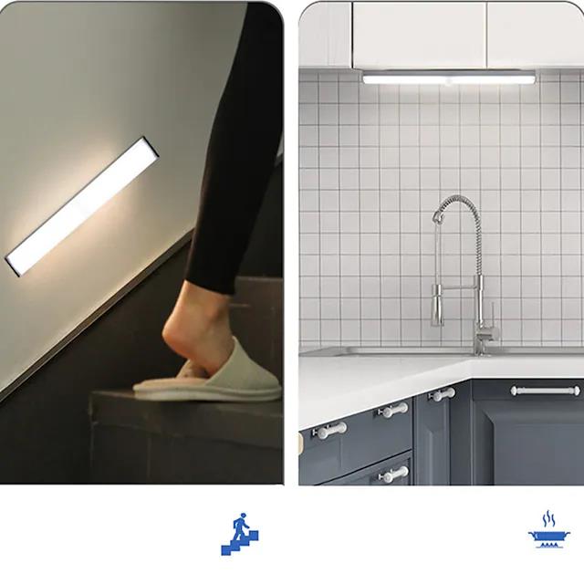 LED Motion Sensor PIR Light Cordless Battery Powered Night Light Closet Stair