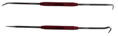 FORCE PRO  2pce 45 & 90 degree straight O-RING HOOK / PICK & SCRIBE SET 220mmL - FISHER DISCOUNT
