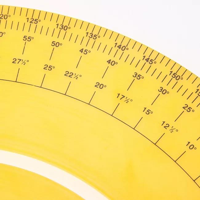Protractor Angle Finder 0-180° Round Head with 250mm 10inch Arm Measuring Ruler