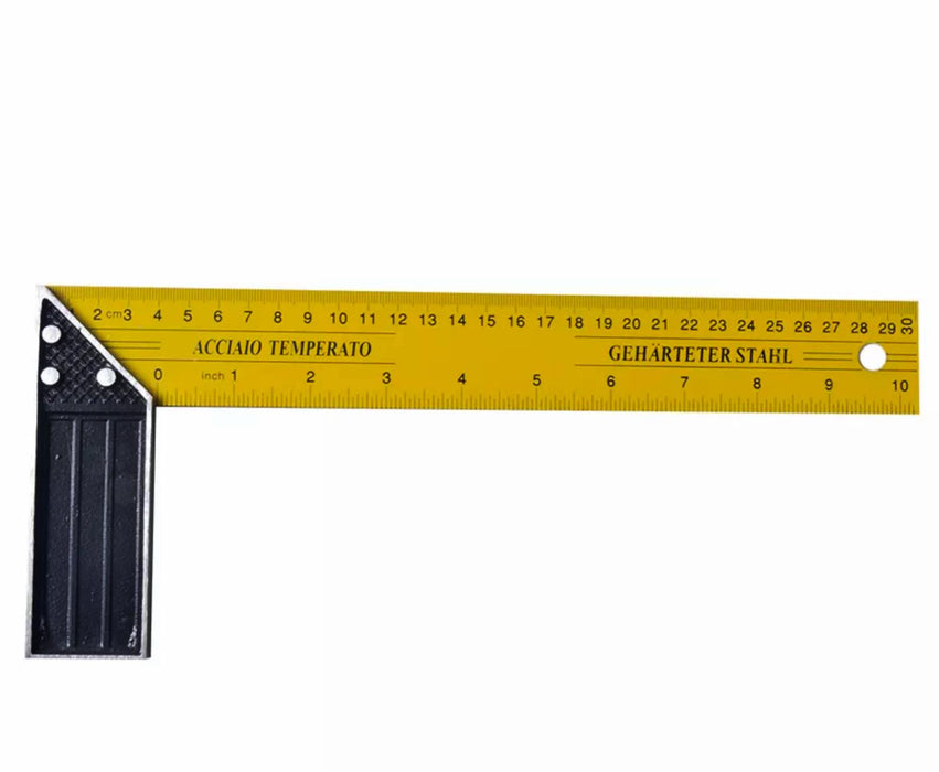 300mm Try Mitre Square Ruler 90 45 Degrees Carpentry Measurement Tool Tri 12”