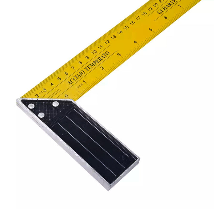 300mm Try Mitre Square Ruler 90 45 Degrees Carpentry Measurement Tool Tri 12”