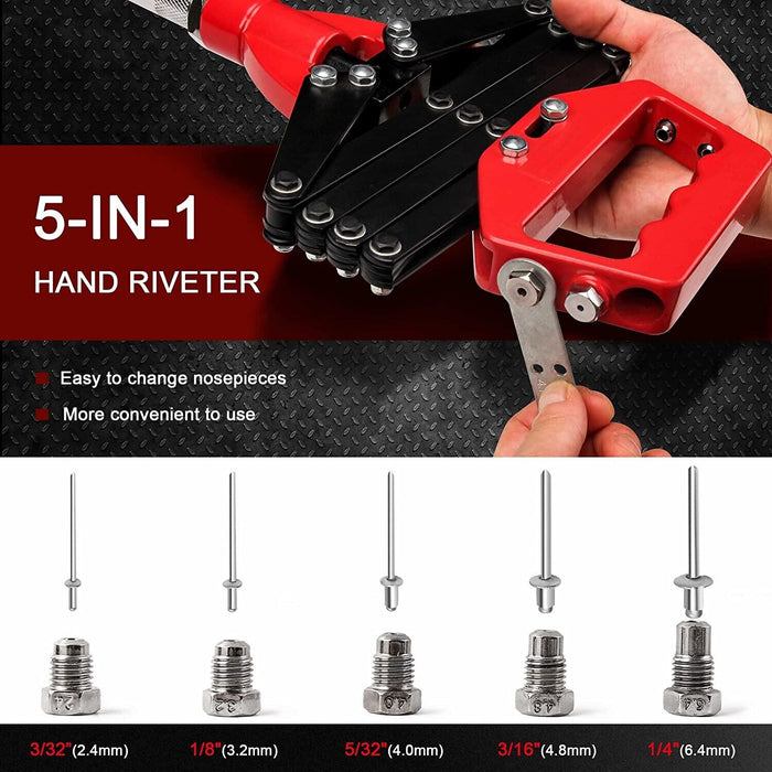 Lazy Tongue Riveter Hand Rivet Gun 32'' Rivet Pop Heavy Duty Tong Sheet Metal