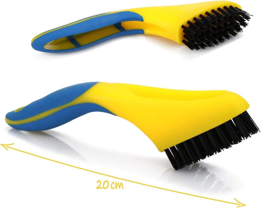 3 Pieces Wire Brush Set Stainless Brass Nylon Machine Scooter Welding Slag Rust
