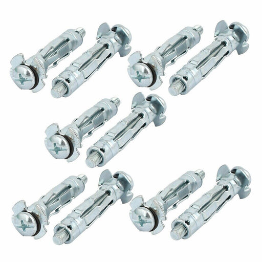 60 x M4 Hollow Wall Anchor Zinc Plated Dia. 10mm Suit 3-20mm Plasterboard - FISHER DISCOUNT
