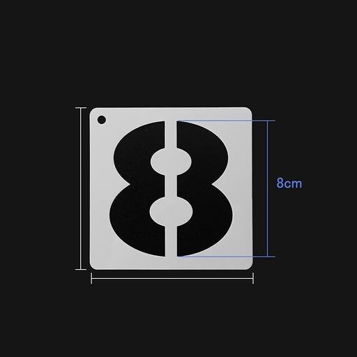 42PC 75mm Number Stencil individual pcs A-Z 0-9 plus symbols - AU STOCK - FISHER DISCOUNT