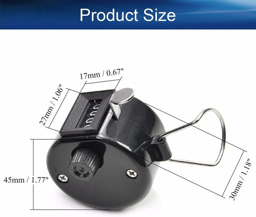 Hand Tally Counter 4 Digit - Sheep, Shearing, Cattle, Traffic, Attendance, Inven - FISHER DISCOUNT