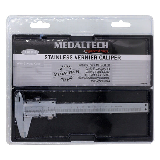 6" Vernier Caliper Micrometer Measuring Tool  Stainless Steel Gauge Ruler 150mm - FISHER DISCOUNT